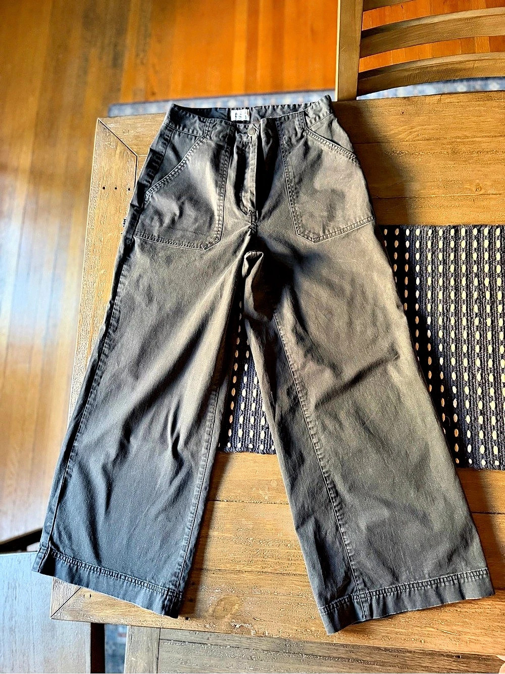 Bridge & Burn Cropped Pants in Black Waist 30 - Picture 2 of 7